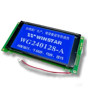 En çok satan RA6963 tek renkli Winstar WG240128A mavi grafik 240128 Lcd ekran 240x128