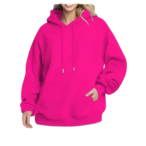 Sudaderas con Capucha Holgadas para Mujer, 100% Algodón Felpa 450GSM, Lisas, Casuales, con Patrón Regular, Sudaderas Extra Grandes para Mujer - Product Image 2