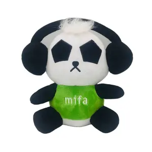 定制卡哇伊熊猫毛绒玩具熊猫家庭毛绒动物批发毛绒熊猫带标志