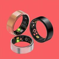 Bague Intelligente 2026 Moniteur de Santé Suivi du Sommeil Fréquence Cardiaque Tracker d'Activité Télécommande Étanche IP68 Acier Inoxydable Android