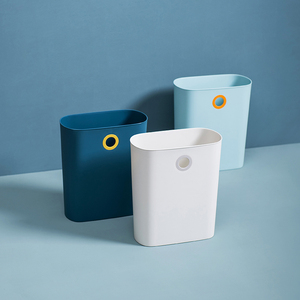 Hanging Trash Can for Kitchen Cabinet Door Small Under Sink Garbage Can for Bathroom Counter Waste Compost Bin Plastic