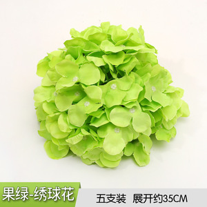 <b>Artificial</b> <b>Hydrangea</b> Flower Heads 10cm Silk Simulation Wedding Decor Home Decoration - Product Image 3