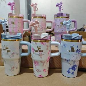 <span class=keywords><strong>Gobelet</strong></span> isotherme Stan Car, moderne, 20 oz, motif floral Loveshack, en acier inoxydable, <span class=keywords><strong>thermos</strong></span> sous vide, bouteille d'eau, gourde <span class=keywords><strong>de</strong></span> <span class=keywords><strong>voyage</strong></span>, tasse à boire avec paille - Product Image 1