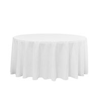 Table pliante en plastique blanche ronde pour 10 personnes, robuste, portable, idéale pour les événements, les mariages, les hôtels, vente en gros directe d'usine