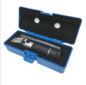 Refractó<span class=keywords><strong>metro</strong></span> automático de mano, medidor de <span class=keywords><strong>azúcar</strong></span> de doble escala para jugo de 0 a 32%, bebidas dulces, Alcohol, certificado ATC - Product Image 1