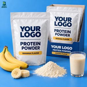 Poudre de protéines halal, fabricant OEM en marque blanche avec options de conception d'emballage et de saveur, provenant d'une installation certifiée GMP - Product Image 1