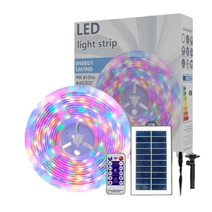 Tira de luces <span class=keywords><strong>LED</strong></span> RGB inteligentes a prueba de agua para exteriores, 5m, batería USB, Control remoto, precio de fábrica, Material de PC blanco, 8mm/12mm de ancho - Product Image 2