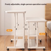 Escritorio Plegable con Elevación para Dormitorio, Casa Móvil, Estudio, Residencia Estudiantil, Habitación de Alquiler, Mesa para Computadora, Escritorio de Lectura, Oficina