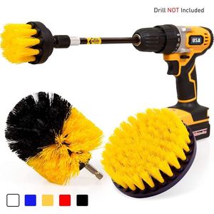 Juego de cepillos para taladro eléctrico de 4 piezas, herramienta de limpieza con cerdas de nailon con varilla de extensión para uso doméstico, cepillo de pulido multifuncional - Product Image 2