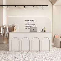Comptoir de réception personnalisable, durable, écologique, moderne en MDF, couleurs au choix, pour salon de beauté, hôtel, boutique, caisse
