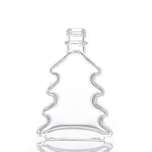 Bouteille en verre d'aromathérapie sans flamme en forme de sapin de Noël, diffuseur à bâtonnets en verre, bouteille de parfum pour voiture, vente en gros - Product Image 4