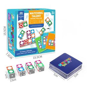 Jeu de blocs à motifs en bois avec clochette pour enfants et adultes, idéal pour les soirées en famille - Product Image 6