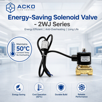 Válvula Solenoide de Diafragma de Ahorro Energético 2WJ160-15 Mantiene 50°C de Temperatura Constante Sin Sobrecalentamiento Válvula de Agua de Latón PN10 1/2" IP65