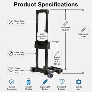 <span class=keywords><strong>Carrito</strong></span> de <span class=keywords><strong>Mochila</strong></span> con Ruedas, Ligero, para la Escuela, Resistente, 35 kg, Mango Telescópico, Ruedas Transparentes, Logotipo Personalizado OEM, Venta al Por Mayor - Product Image 6