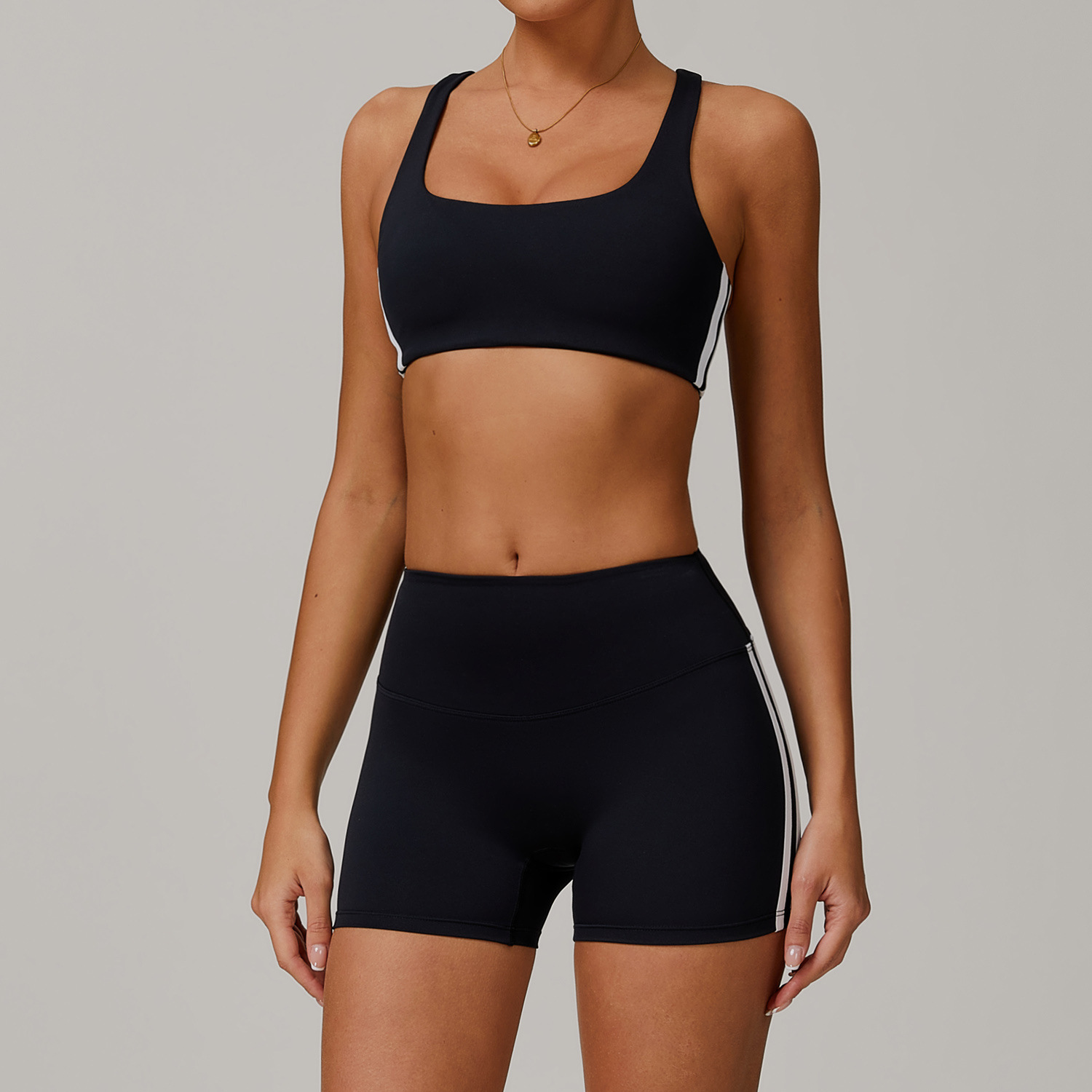 set di pantaloncini neri