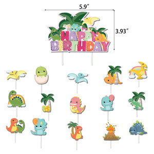 Decoración para Fiesta de Dinosaurios Rosa, Globos, Pancarta, Adorno para Pastel, Tema de Dinosaurios para Niña, Primer Cumpleaños, Selva, Dibujos Animados, Rosa, Roar K0070 - Product Image 5