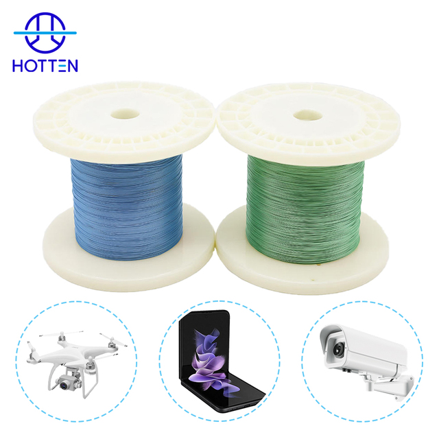 Hotten Cable RF 50Ohm SB 28AWG Low Loss Coaxial Cable Assembly with PFA Jacket Custom Length RoHS Certified Copper Conductor