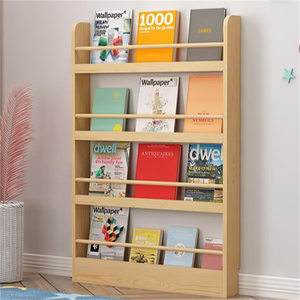 Tùy chỉnh kích thước nhiều lớp tầng kệ lưu trữ đơn giản giá trẻ em rắn gỗ Kệ sách - Product Image 4