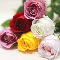 Rose artificielle réaliste au toucher naturel, style bulgare élégant, pour mariage, anniversaire, cadeau, décoration intérieure, arrangement de luxe