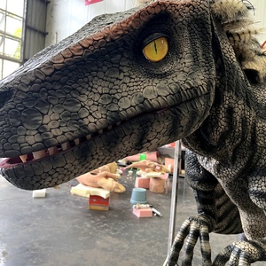 Costume de dinosaure réaliste en silicone avec jambes cachées et robotisées Dino <span class=keywords><strong>City</strong></span> - Personnalisable pour une utilisation scolaire et dans les parcs de trampoline - Product Image 6
