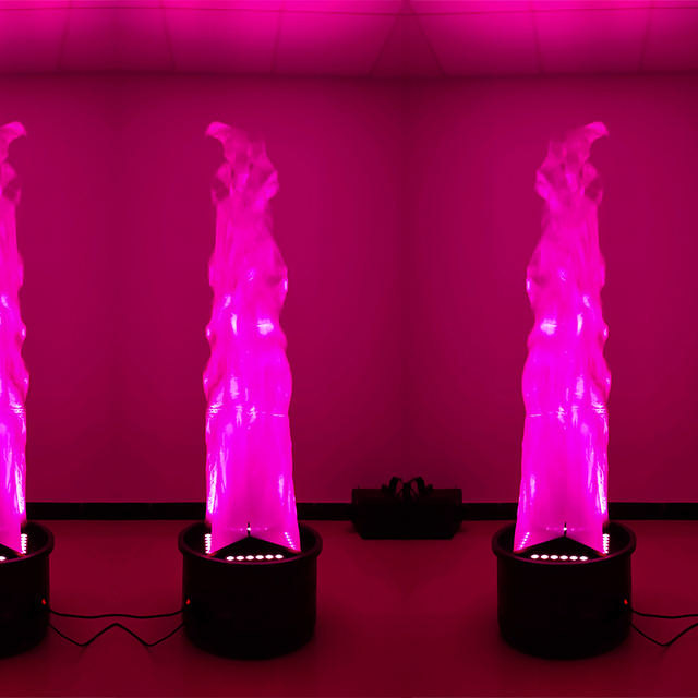 24x2W RGBA LED Big Stage Lighting Equipment Dimmable DMX Controlled Flame Effect Decorative Profile for Stage Lighting