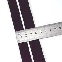 Bande élastique jacquard rayée blanche et noire respirante et durable de 40 mm sur mesure pour sous-vêtements et vêtements de sport