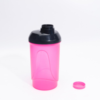 Bouteille d'eau shaker personnalisée avec logo, sans BPA, 600 ml, 20 oz, avec filtre pour la salle de sport, le fitness et l'extérieur