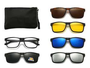 Ensemble de lunettes de soleil polarisées Tr90 unisexe, vente en gros, plusieurs Styles et couleurs - Product Image 4