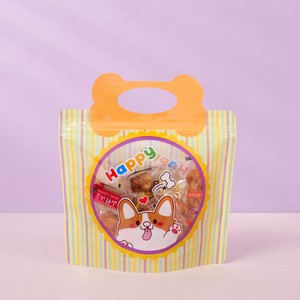 Bolsa de plástico con asa para envasar dulces, bocadillos, juguetes pequeños y condimentos, con diseño colorido y atractivo. - Product Image 6