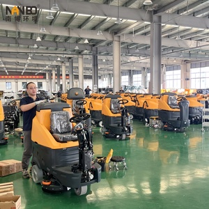 Fully Enclosed Anti-collision Design Ride-on Street Floor <b>Sweeper</b>-scrubber Machine 36v Cleaning & Washing Durable - Product Image 6