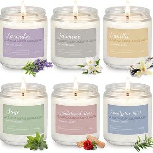 Pour <span class=keywords><strong>Amazon</strong></span> personnalisé Dessert fait main parfumé aromathérapie Art bougie personnalisé <span class=keywords><strong>cire</strong></span> <span class=keywords><strong>d</strong></span>'<span class=keywords><strong>abeille</strong></span> bocal en verre boîte-cadeau pour Noël - Product Image 6