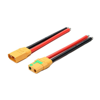 Adaptateur de prise femelle mâle anti-étincelles Amass XT90H, fil 10AWG 15CM, pièces d'avion/bateau RC, connecteur XT90 pour batterie LiPo avec queue de cochon