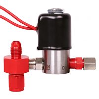 Vanne solénoïde en acier inoxydable Wanray 120 PSI pour système de carburant 12V DC NC 1/4" x 1/8" NPT avec joint Viton, vanne électrique haute pression