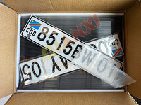 Plaque d'immatriculation de voiture réfléchissante en acrylique épais, format standard, durable, décorative, pour extérieur, Congo 2026