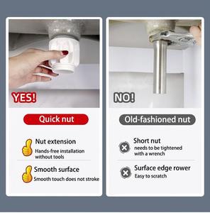 Tuyau de vidange en PVC Flexible de haute qualité lavabo évier tuyau de vidange Anti-obstruction Anti-odeur évier tuyau de vidange pour cuisine salle de bain - Product Image 5