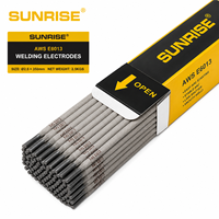 Électrodes de soudage en acier au carbone SUNRISE AWS E6013 2,5 mm à faible éclaboussure, baguettes de soudage en acier doux, support OBM pour la construction générale