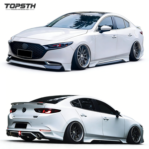 Para Mazda 3 Axela 2020+ Alerón Delantero, Faldones Laterales, Difusor Trasero, Molduras Exteriores de Plástico PP, Kit de Carrocería Estilo Deportivo, Accesorios - Product Image 2