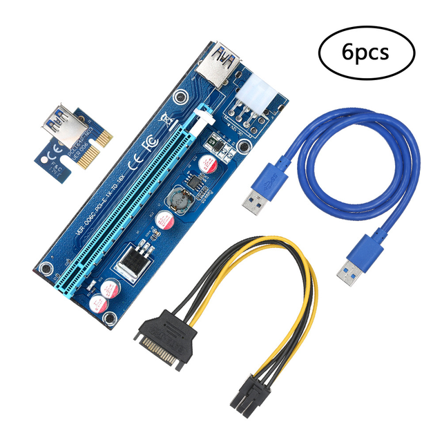 009s 011c 016 008c 008s 006c 006 007s 007 Molex Usb 6pin Pci-e 1x 16x Pcie Riser Card