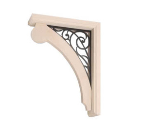 Support décoratif en bois utilisé pour armoires de cuisine support d'étagère de Support de corbeaux en bois massif pour la décoration de cuisine - Product Image 6