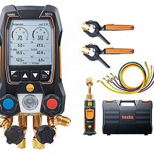 Manifold numérique intelligent Testo 557s avec bloc 4 voies, protection IP54, 90 réfrigérants stockés - Product Image 1