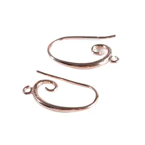wholesale super quality jewelry accessory parts rhodium plating raw brass metal casting ear wires earring parts