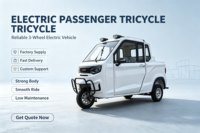 Tricycle Électrique 1000W Direct Usine, 3 Places, Buggy Passager et Cargo, Moteur Puissant 60V, Trike pour Transport Urbain