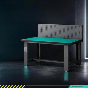 Mesa <span class=keywords><strong>de</strong></span> trabajo <span class=keywords><strong>de</strong></span> alta resistencia con tablero colgante, mesa <span class=keywords><strong>de</strong></span> ensamblaje para taller, mesa <span class=keywords><strong>de</strong></span> inspección y mantenimiento electrónico - Product Image 4