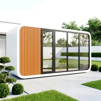 DeRun Maison Conteneur Modulaire Préfabriquée de Luxe Portable pour Bureau, Cabine Apple Préfabriquée, Mini-Maisons