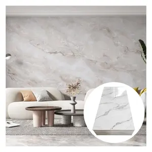 High Glossy Waterproof Eco Friendly UV Sheet Marble PVC Wall Panel Sheet