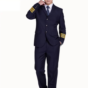 Uniforme de Piloto de Aerolínea Personalizado a Precio de Fábrica, Traje de Capitán para Hombres y Mujeres, Conjunto de Uniforme de Piloto - Product Image 1
