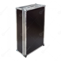 Flight Case Workstation Mobile pour Événements Musicaux avec Contrôleur DJ Pioneer, Table de Mixage, Table Pliable Style Z et Support Ordinateur