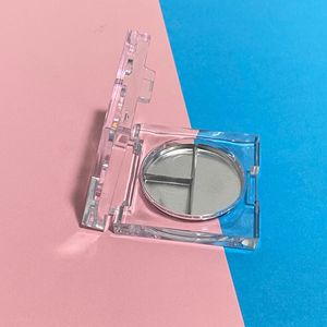 Estuche de maquillaje transparente cuadrado para polvos compactos de 39,5 mm, para iluminador, sombra de ojos, corrector, unisex, para todo tipo de piel - Product Image 2