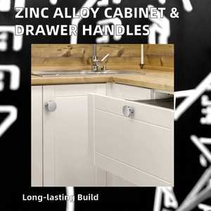 Modern Zinc Alloy Cabinet Handles &amp; <strong>Knobs</strong> Wardrobe <strong>Door</strong> &amp; Kitchen Drawer Finger Pulls for Exterior Furniture &amp; Kitchen Cabinets - Product Image 2