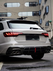 แผ่นกระจายแสงด้านหลังแบบ A-rtcarbon พร้อมไฟสำหรับรถ Audi <span class=keywords><strong>S4</strong></span> B9.5 <span class=keywords><strong>2020</strong></span> + // - Product Image 6
